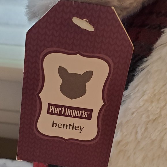 Pier 1 Sitting Animal Bently The Raccoon Pillow Door Stop - Picture 5 of 11